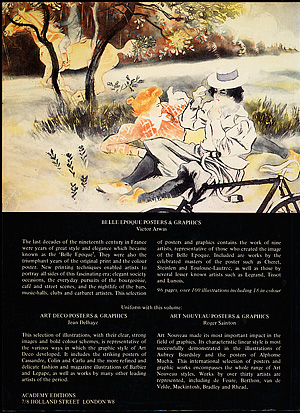 Victor Arwas - Belle Epoque Psters & Graphics - back